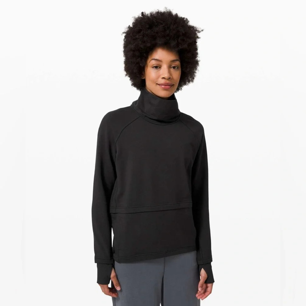 Lululemon Find Your Unwind Pullover in Black Size 8 W3CVOS
